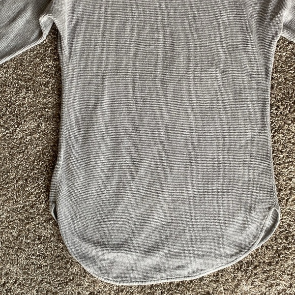 Michael Michael Kors Gray Waffle 3/4 Sleeve Thermal Style Shirt, Women’s S - Picture 14 of 14